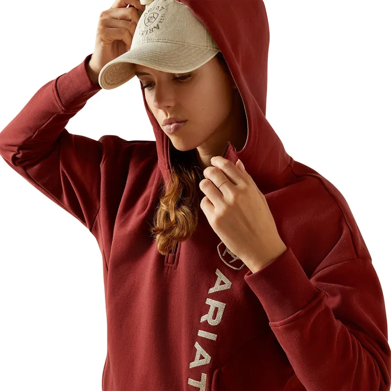 Ariat Rabere Womens Hoodie - Madder Brown-3