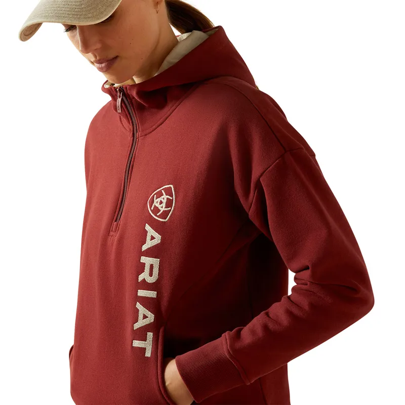 Ariat Rabere Womens Hoodie - Madder Brown-2