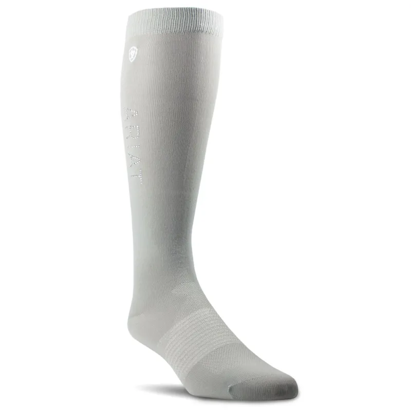AriatTEK Radiant Tall Riding Socks - Ultimate Grey