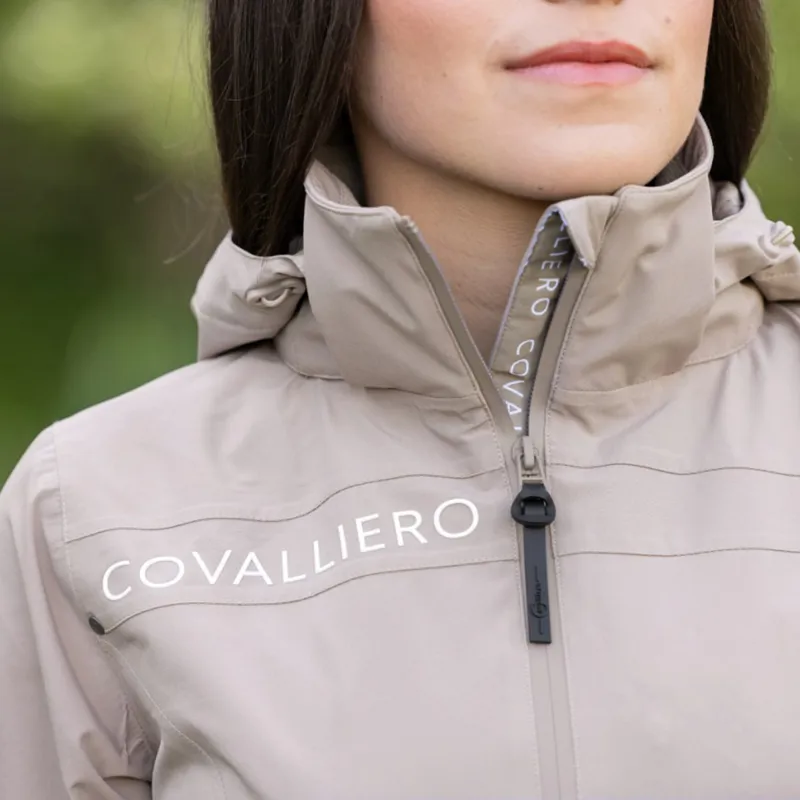 Covalliero Ladies Waterproof Rain Jacket - Beige-8