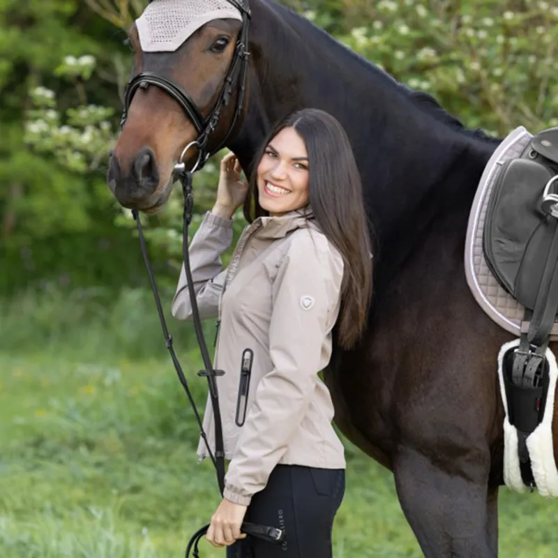 Covalliero Ladies Waterproof Rain Jacket - Beige-6