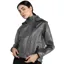 Aztec Diamond Clear Ladies Rain Jacket - Black