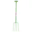 Red Gorilla 4-Prong Manure Fork With T-Handle - Pistachio