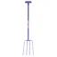 Red Gorilla 4-Prong Manure Fork With T-Handle - Purple