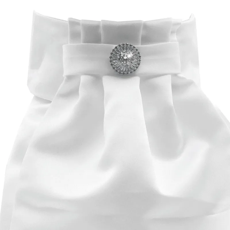 Equetech Deluxe Ready Tied Stock - Liberty Crystal/White