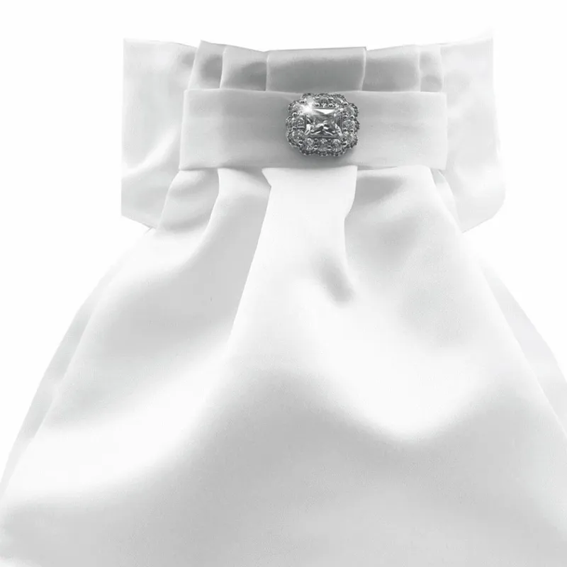 Equetech Deluxe Ready Tied Stock - Radiance Crystal/White