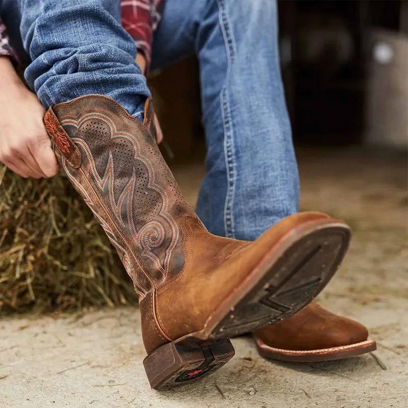 Durango Rebel Pro Ladies Western Boots - Distressed Cognac-7