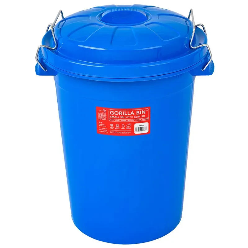 Red Gorilla 30L Storage Bin with Clip Lid - Blue-1