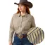 Ariat Kirby Stretch Womens Shirt - Chocolate Plum Stripe