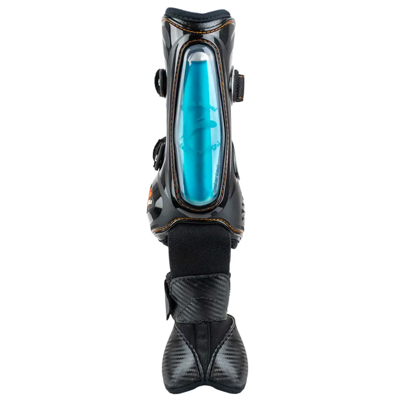 eQuick eShock Overreach Velcro Strap Front Tendon Boots - Black-1