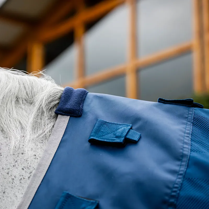 Horseware Ionic Mesh Cooler Rug - Imperial Blue/Silver/Navy-8