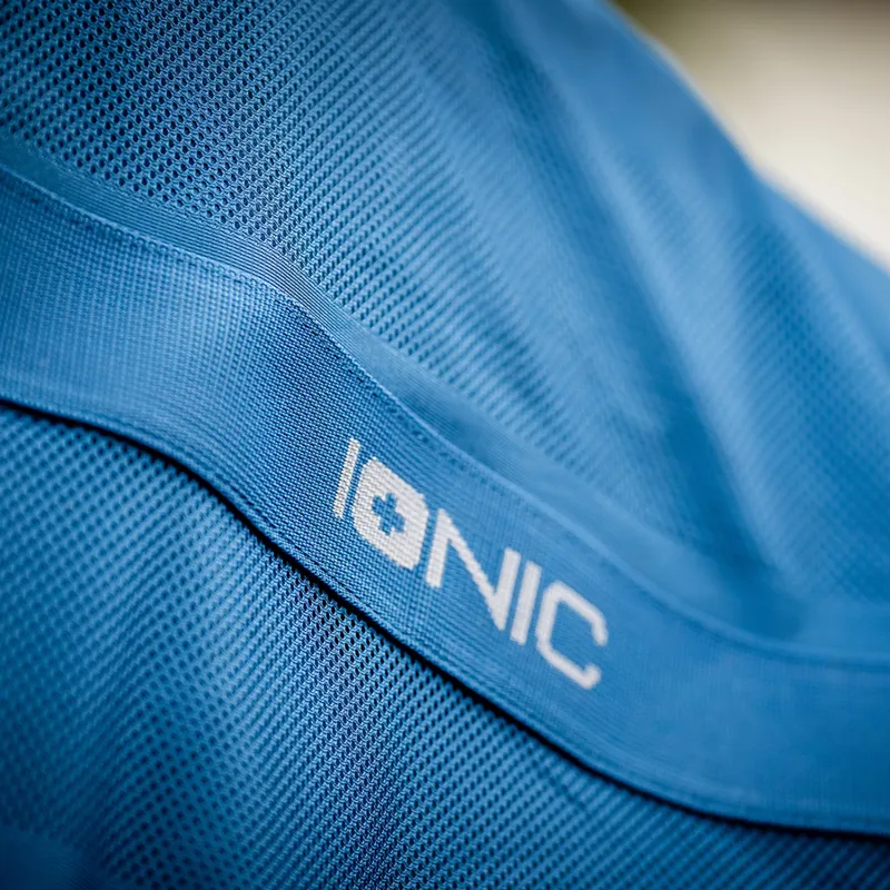 Horseware Ionic Mesh Cooler Neck Cover - Imperial Blue/Silver/Navy-1