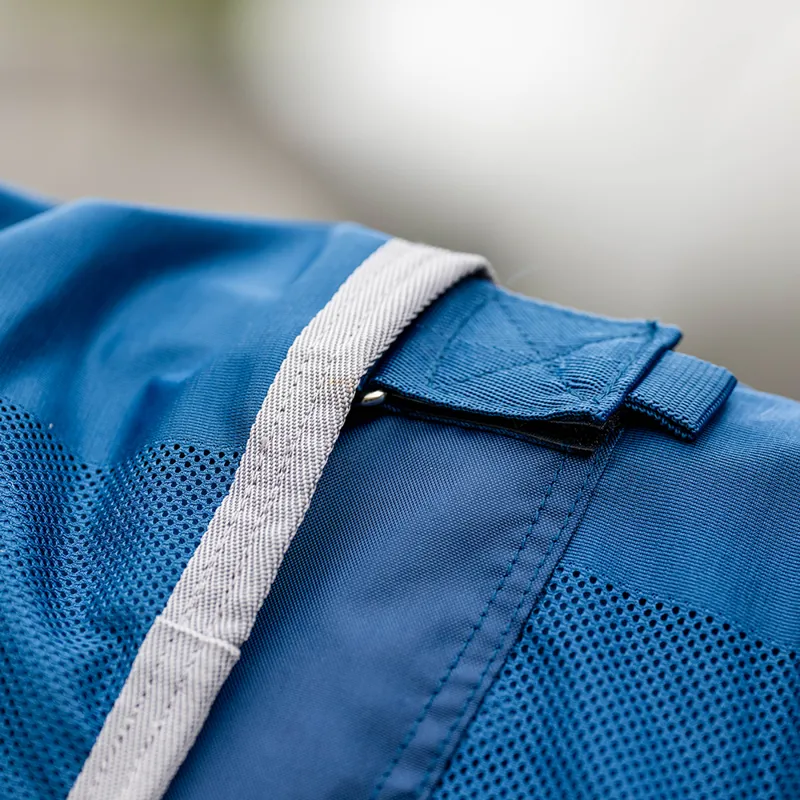 Horseware Ionic Mesh Cooler Neck Cover - Imperial Blue/Silver/Navy-2