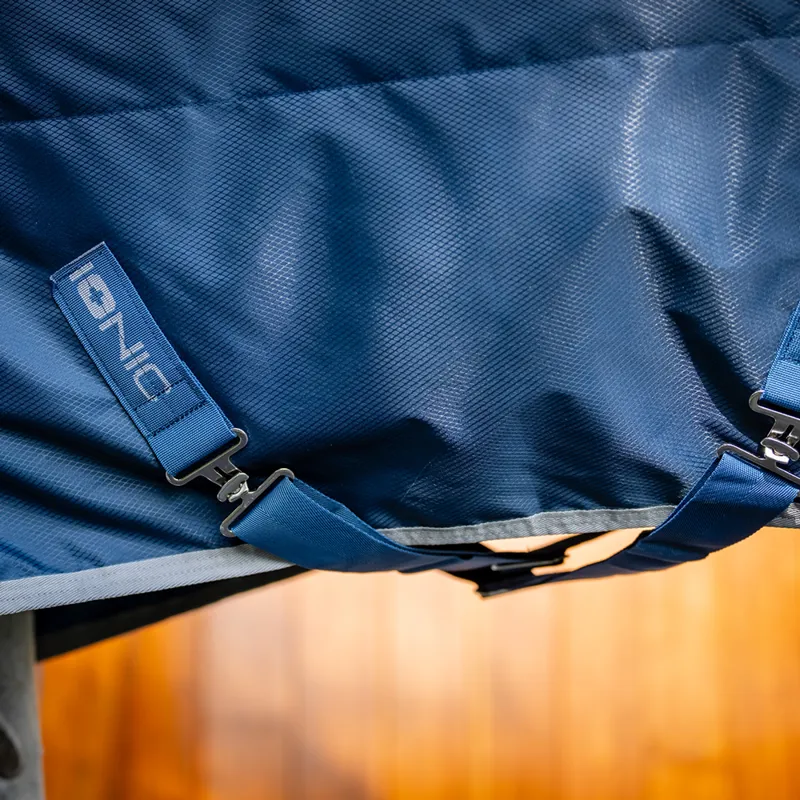Horseware Ionic 50g Standard Neck Stable Rug - Imperial Blue/Silver-4