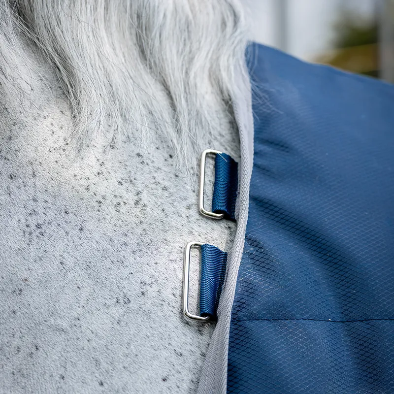 Horseware Ionic 50g Standard Neck Stable Rug - Imperial Blue/Silver-5