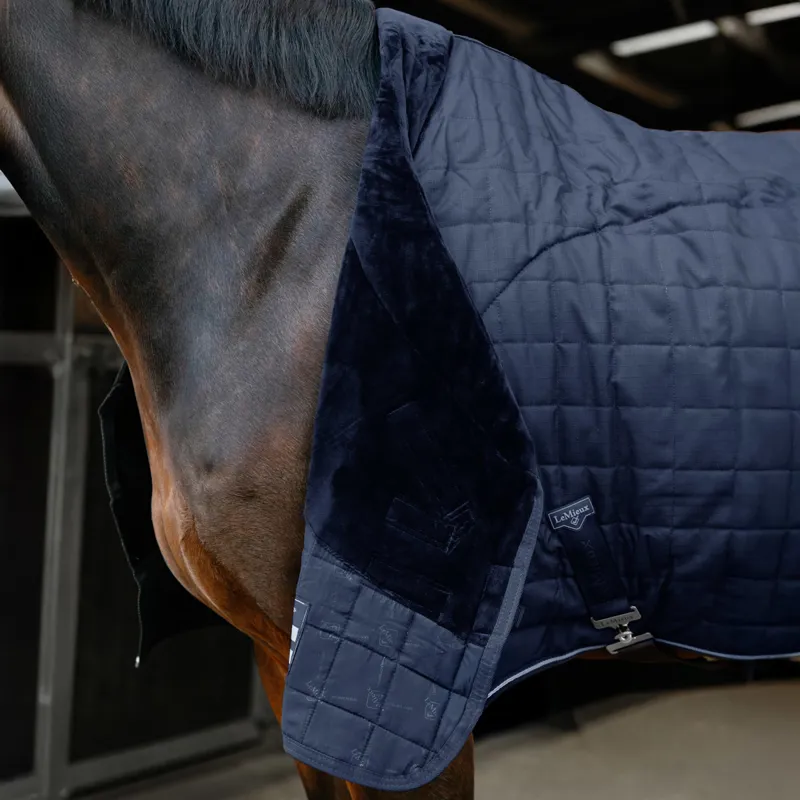 LeMieux Kudos Luxe Lined 100g Stable Rug - Navy-1