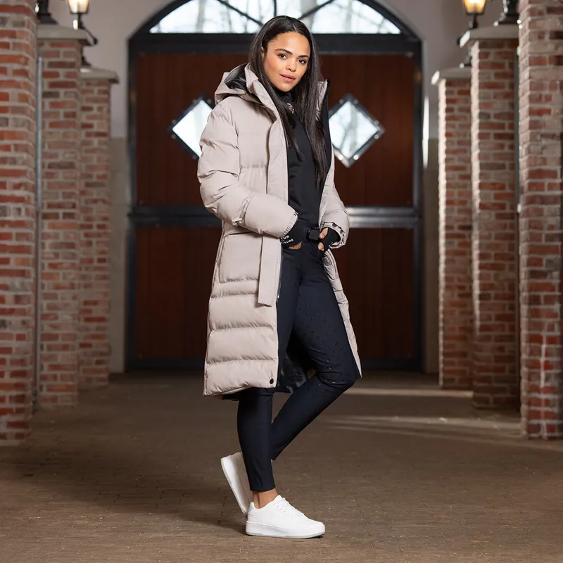 Pikeur Athleisure 6021 Raincoat Ladies Quilted Waterproof Jacket - Sandstorm-4