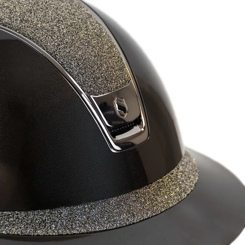 Samshield Miss Shield ShadowGlossy 2.0 Crystal Riding Hat - Brown-1
