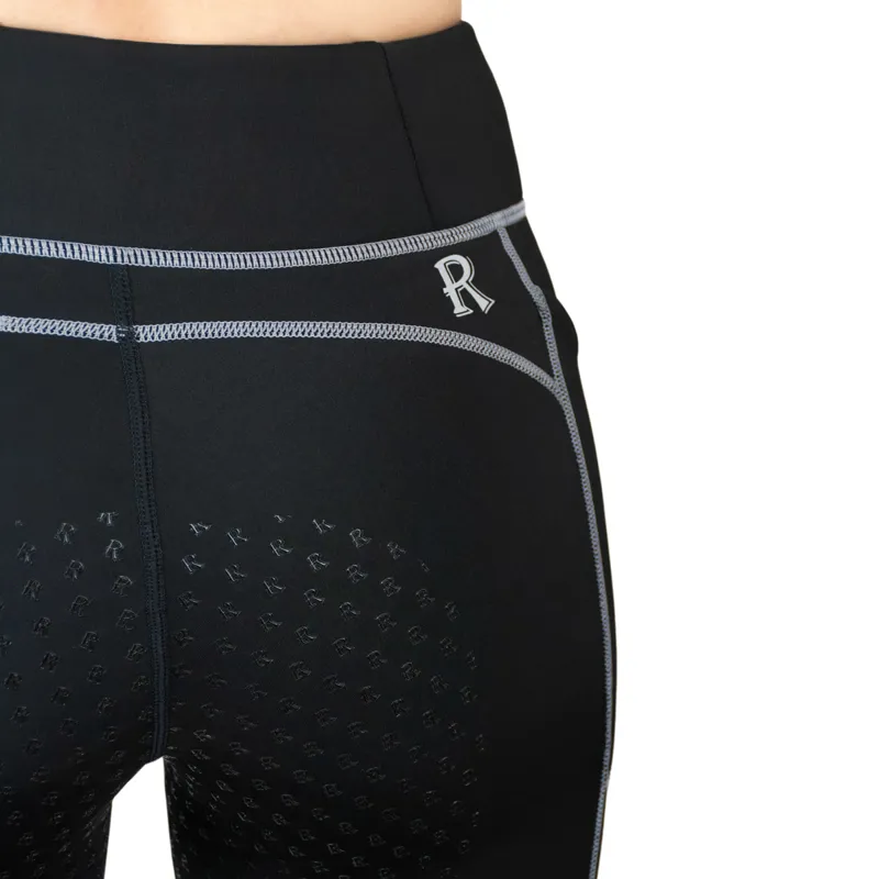 Redpost Adapt Winter Full Grip Womens Riding Tights - Black/Silver-5