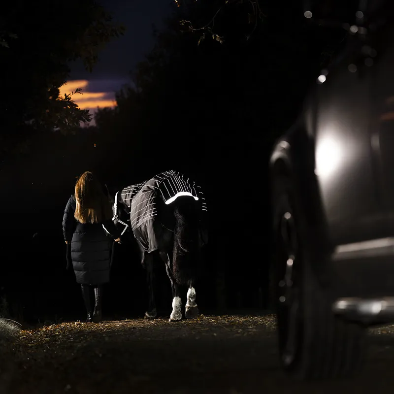 Amigo 1200D FieldSafe Reflectech Plus 50g Turnout Rug - Black-1