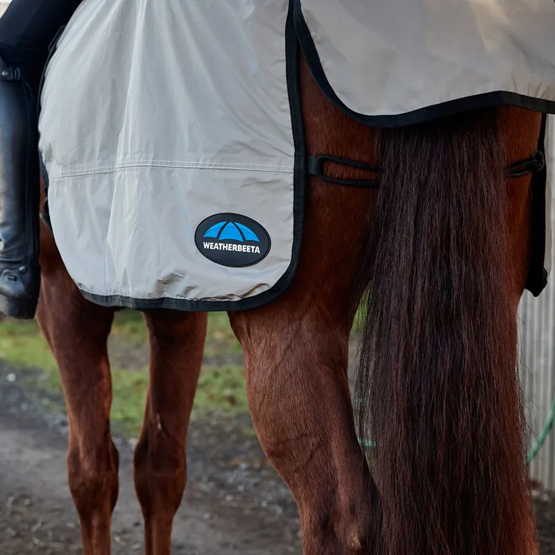 WeatherBeeta Reflective Wrap Around Exercise Sheet - Silver/Black-2