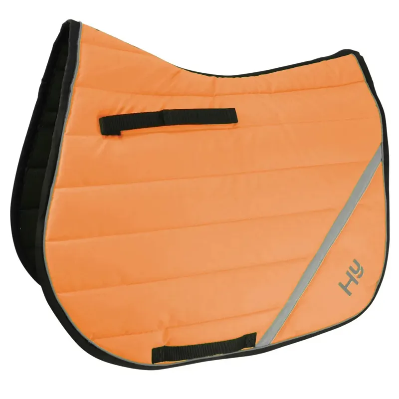Hy Equestrian Reflector Comfort Saddlecloth - Orange