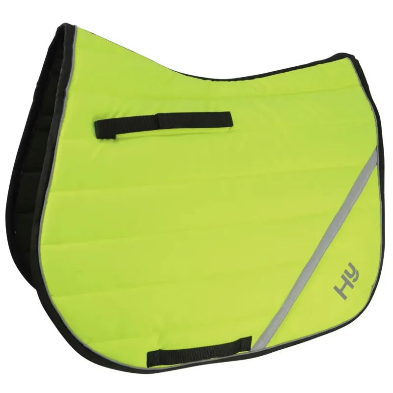Hy Equestrian Reflector Comfort Saddlecloth - Yellow
