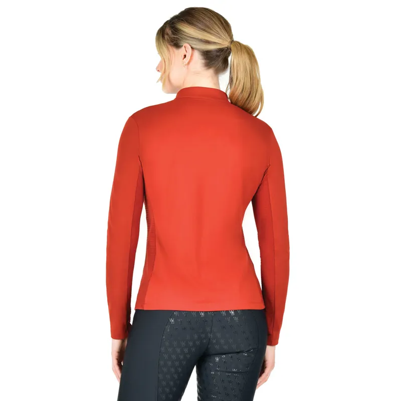 WeatherBeeta Reno Long Sleeve Ladies Top - Red Ochre-3