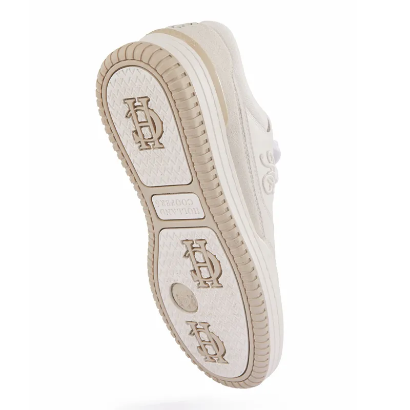 Holland Cooper Retro Runner Ladies Trainers - Off White-2