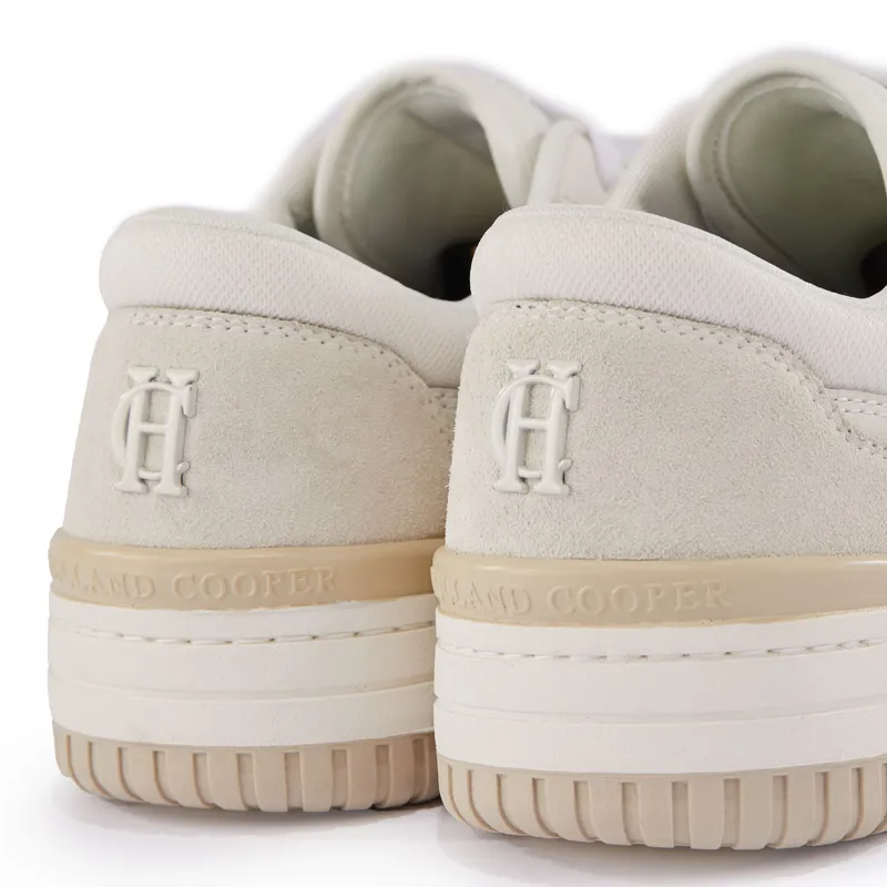 Holland Cooper Retro Runner Ladies Trainers - Off White-3