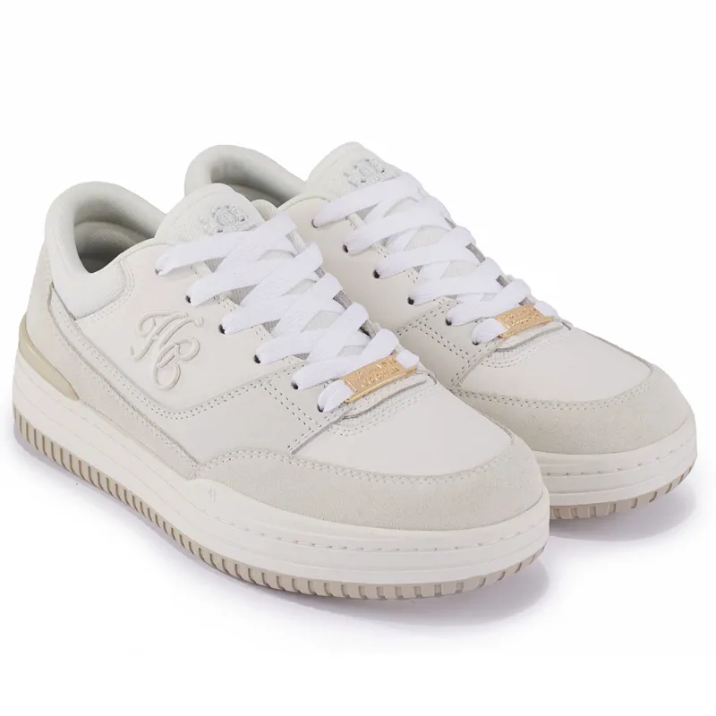 Holland Cooper Retro Runner Ladies Trainers - Off White