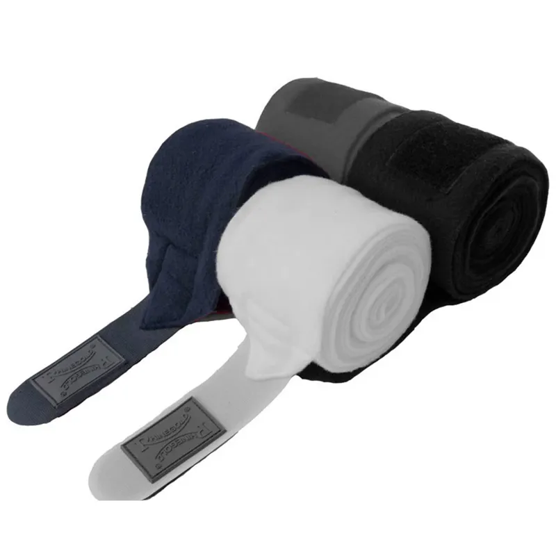 Rhinegold Fleece Stable and Travel Bandages - Navy
