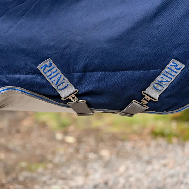 Rhino Pony Plus Vari-Layer 250g Turnout Rug - Navy/Titanium/Blue-6