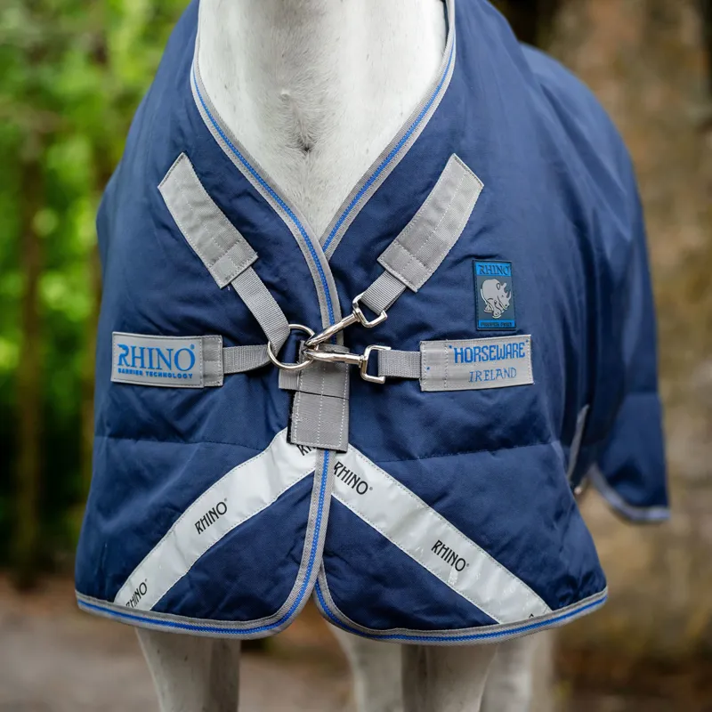 Rhino Pony Plus Vari-Layer 250g Turnout Rug - Navy/Titanium/Blue-4