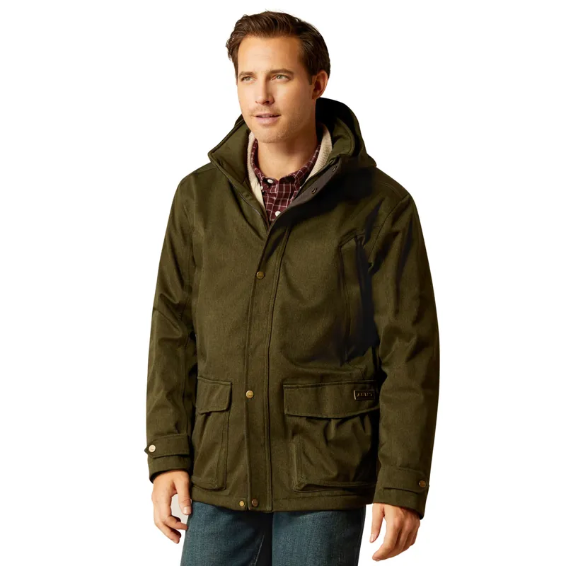 Ariat Rhodium Waterproof Insulated Mens Parka Jacket - Rosin