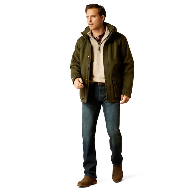 Ariat Rhodium Waterproof Insulated Mens Parka Jacket - Rosin-4