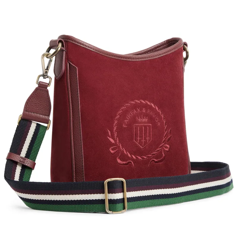Fairfax and Favor Richmond Messenger Bag - Ruby-1