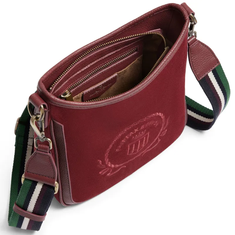 Fairfax and Favor Richmond Messenger Bag - Ruby-3
