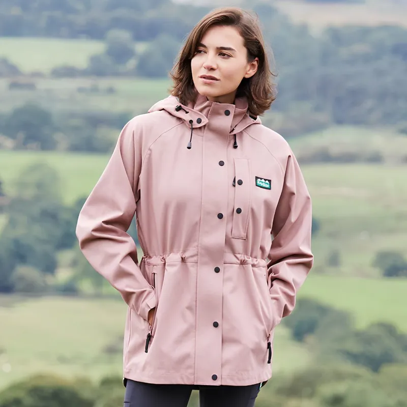 Ridgeline Monsoon Light Womens Waterproof Jacket - Dusky Pink Marl