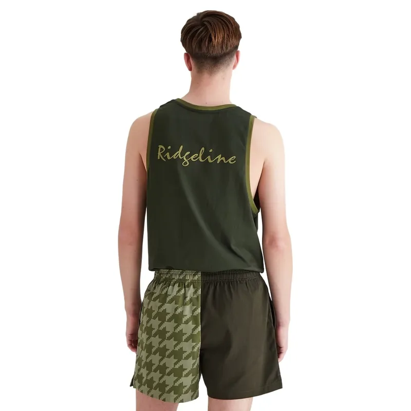 Ridgeline Backslider Mens Shorts - Deep Forest Print-4