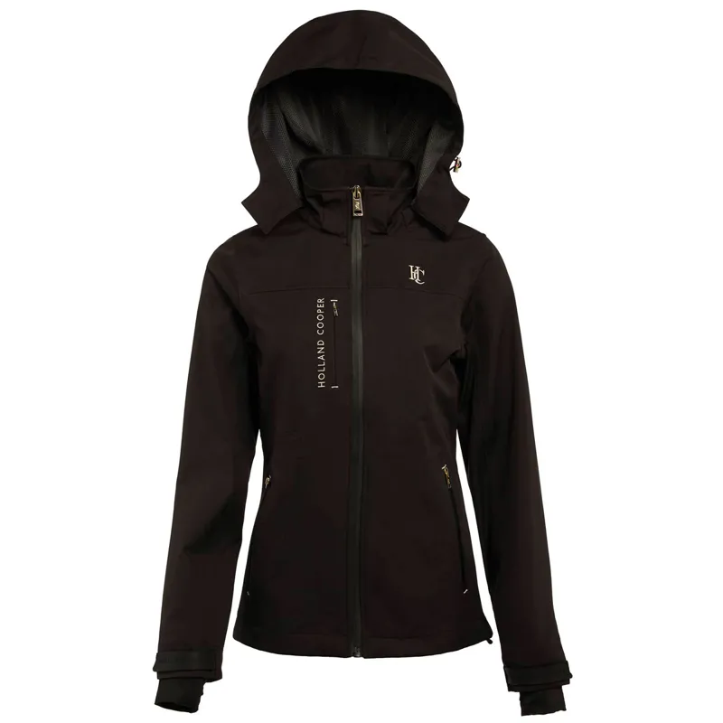 Holland Cooper Riding Shell Ladies Waterproof Jacket - Black-1