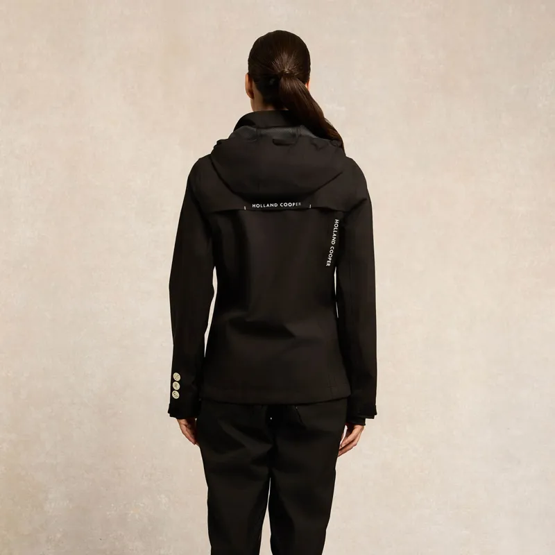 Holland Cooper Riding Shell Ladies Waterproof Jacket - Black-9