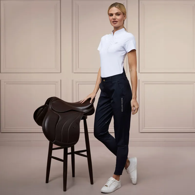 Holland Cooper Riding Shell Ladies Waterproof Trousers - Ink Navy-1