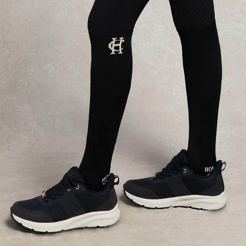 Holland Cooper Tall Riding Socks - Black/Ecru