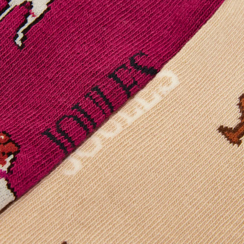 Joules Rilla Womens Trainer Socks 2 Pack - Dog-2