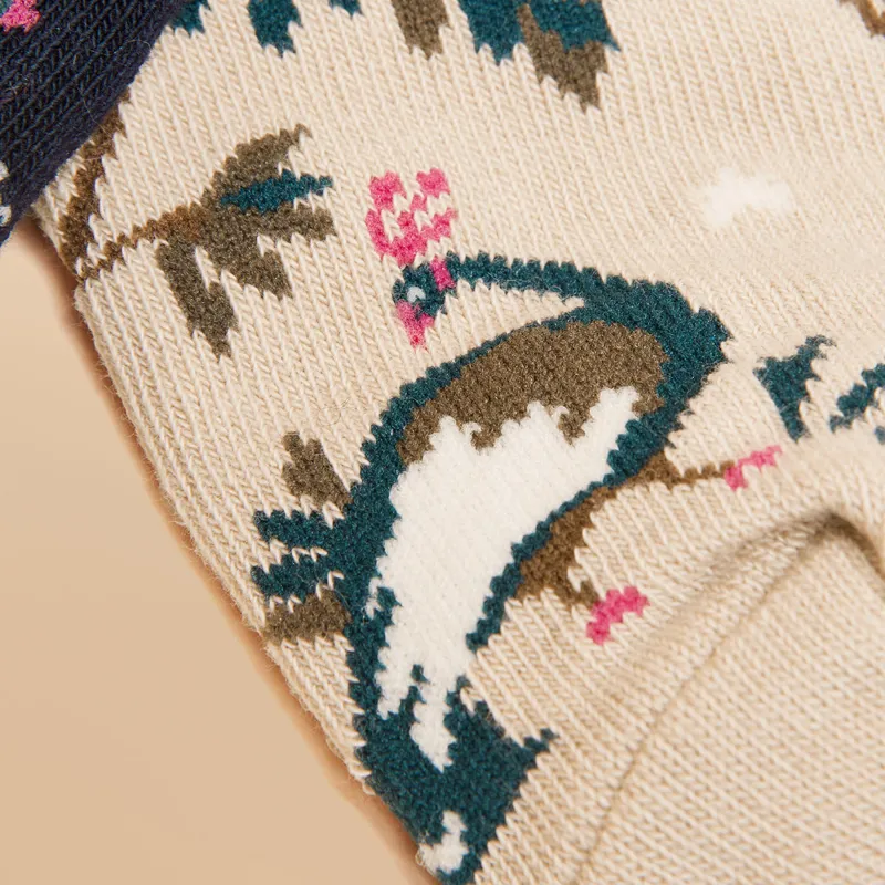 Joules Rilla Womens Trainer Socks 2 Pack - Woodland-2