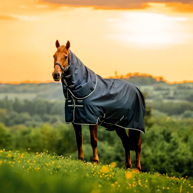Amigo Pony Ripstop 900D Plus 0g Turnout Rug - Witney Navy-1