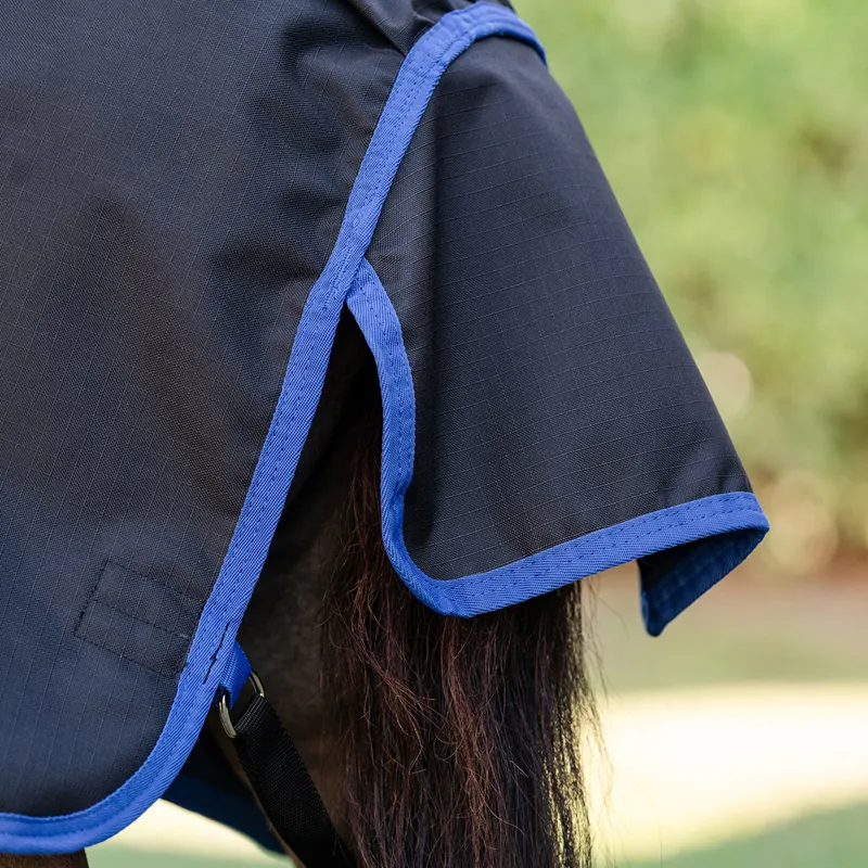 Amigo Ripstop 900D Petite Plus 0g Turnout Rug - Black/Classic Blue-4