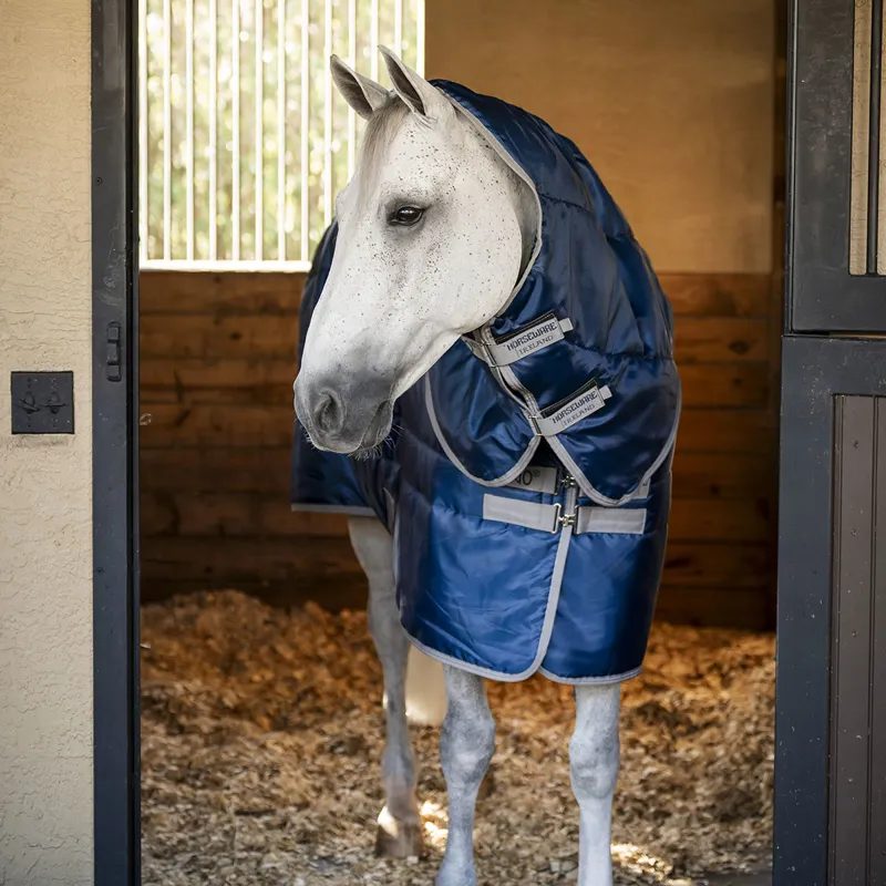 Amigo Ripstop Insulator Plus 350g Detachable Neck Stable Rug - Navy-2