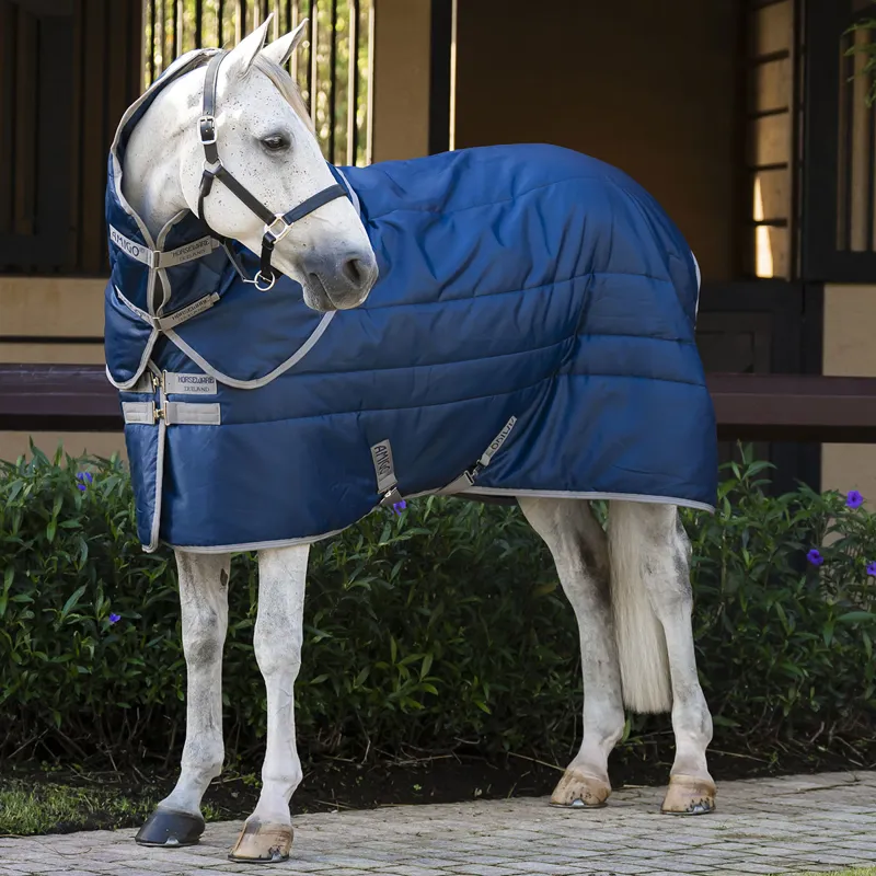 Amigo Ripstop Insulator Plus 350g Detachable Neck Stable Rug - Navy-1